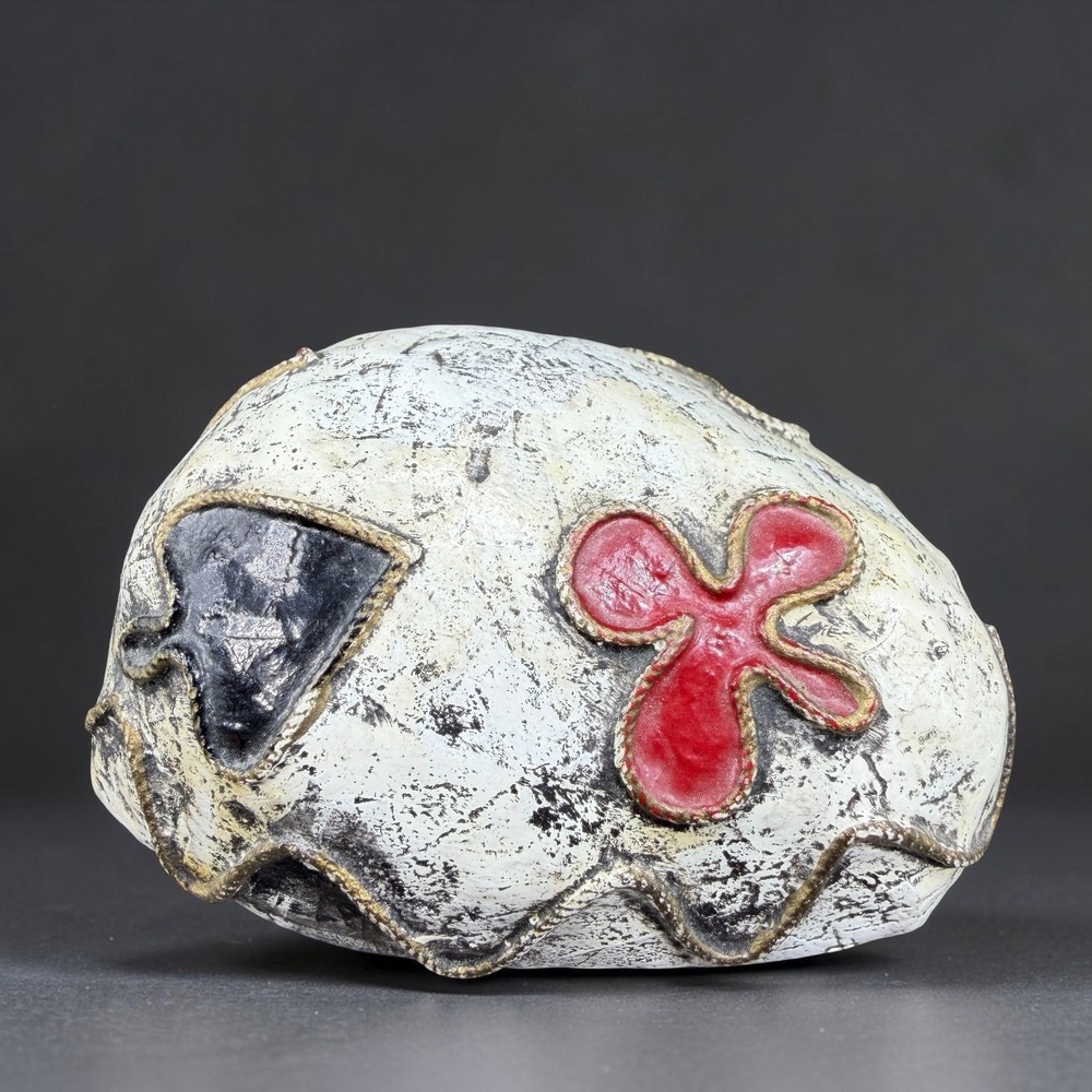 Vintage Mexican Folk Art Decorative‎ Playing Card Suits Spade Club Paperweight